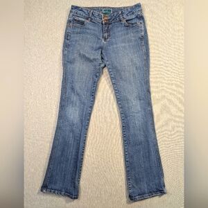 Wrangler Premium Patch Jeans Women's 9/10 X 34 Blue Bootcut